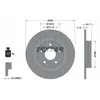 Image de Disque de frein TEXTAR 92308403 arrière, plein, 1 pièce