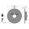 Image de Disque de frein TEXTAR 92314603 arrière, plein, 1 pièce