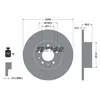 Image de Disque de frein TEXTAR 92313603 arrière, plein, 1 pièce