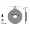 Image de Disque de frein TEXTAR 92316803 arrière, plein, 1 pièce
