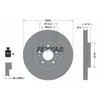 Image de Disque de frein TEXTAR 92237805 avant, ventilé, à haute teneur en carbone, 1 pièce