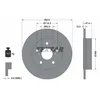 Image de Disque de frein TEXTAR 92321103 arrière, plein, 1 pièce