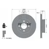 Image de Disque de frein TEXTAR 92196503 avant, ventilé, 1 pièce