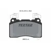 Image de Jeu de plaquettes de frein TEXTAR 2591503, avant