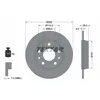 Image de Disque de frein TEXTAR 92327203 arrière, plein, 1 pièce
