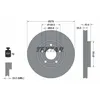 Image de Disque de frein TEXTAR 92327503 avant, ventilé, 1 pièce