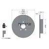 Image de Disque de frein TEXTAR 92333703 arrière, plein, 1 pièce