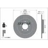 Image de Disque de frein TEXTAR 92337203 arrière, plein, 1 pièce