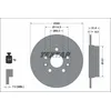 Image de Disque de frein TEXTAR 92337703 arrière, plein, 1 pièce