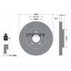 Image de Disque de frein TEXTAR 92167405 avant, ventilé, à haute teneur en carbone, 1 pièce