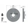 Image de Disque de frein TEXTAR 92118705 avant, ventilé, à haute teneur en carbone, 1 pièce