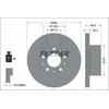 Image de Disque de frein TEXTAR 92344903 arrière, ventilé, 1 pièce