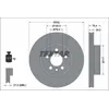Image de Disque de frein TEXTAR 92345105 avant, ventilé, à haute teneur en carbone, 1 pièce