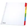 Image de Intercalaires neutres A4+ Mondoffice - en bristol - 170g - blanc - 6 onglets couleur