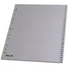 Image de Intercalaires numériques A4+ Mondoffice - en polypropylène - gris - 31 divisions