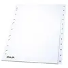 Image de Intercalaires numériques A4 Mondoffice -en carte 20 divisions - Blanc
