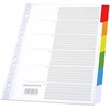 Image de MONDOFFICE Intercalaires neutres A4+ en polypropylène colorés - 6 onglets
