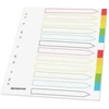 Image de MONDOFFICE Intercalaires neutres A4+ en polypropylène colorés - 12 onglets