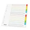 Image de Intercalaires neutres A4+ Mondoffice en polypropylène colorés - 12 onglets