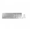 Image de Cherry dw 9100 slim clavier souris incluse universel rf sans fil + bluetooth azerty français argent