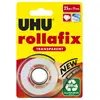 Image de Dévidoir escargot de ruban adhésif transparent Uhu Rollafix 25 m x 19 mm + 1 rouleau