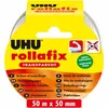 Image de Ruban adhésif d'emballage en polypropylène silencieux Rollafix - 46 microns - 50 mm x 50 m - transparent