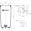 Image de Soufflet à air, suspension pneumatique FEBI BILSTEIN 20941