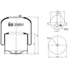 Image de Soufflet à air, suspension pneumatique FEBI BILSTEIN 35691