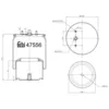 Image de Soufflet à air, suspension pneumatique FEBI BILSTEIN 47556