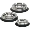 Image de Gamelles pour chien inox plate antidérapante Nobby Pet Royal Argenté 200 ml 72900