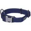Image de Collier pour chien Nobby Pet Linen Deluxe Bleu M/L 88742-06