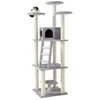 Image de Arbre à chat classique Nobby Pet Sultan Gris 60x60x197 cm 63777-01