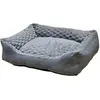 Image de Panier pour chien carré Nobby Pet Classic Diamond Gris 60x50x18 cm 52622