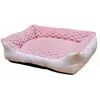 Image de Panier pour chien carré Nobby Pet Classic Diamond Rose 60x50x18 cm 52625