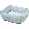 Image de Panier pour chien carré Nobby Pet Classic Paw Gris 70x60x20 cm 52641
