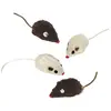 Image de Jouet peluche pour chat souris avec hochet Nobby Pet Marron 5 cm 66920