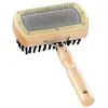 Image de Brosse à épiler double Nobby Pet Nature Line Beige TU 72614