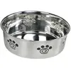 Image de Gamelles pour chien en inox antidérapante Nobby Pet Heavy Spiral Argenté 1,9 L 73466
