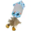 Image de Jouet peluche pour chat pieuvre avec herbe Nobby Pet Bleu 12 cm 80260
