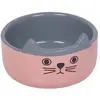 Image de Gamelle pour chat en céramique Nobby Pet Cat Face Rose 0,16 L 82355