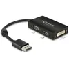 Image de Delock 62656 Adaptateur DisplayPort 1.1 - VGA / HDMI / DVI passif