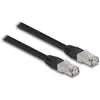 Image de Delock Câble de réseau RJ45 Cat.6A S/FTP PE extérieur 1 m noir