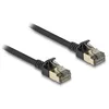 Image de Delock Câble de réseau RJ45 Cat.8.1 F/FTP Slim Pro 0.5 m noir