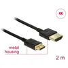 Image de Delock Câble HDMI haute vitesse avec Ethernet - A mâle Mini-C mâle 3D 4k 2m
