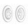 Image de Disque de frein FERODO DDF1802C arrière, ventilé, 2 pièce