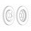 Image de Disque de frein FERODO DDF1635C avant, ventilé, 2 pièce
