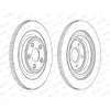 Image de Disque de frein FERODO DDF1703C arrière, ventilé, 2 pièce