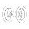 Image de Disque de frein FERODO DDF1704C arrière, plein, 2 pièce