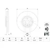 Image de Disque de frein BOSCH 0 986 479 G33 avant, ventilé, à haute teneur en carbone, 1 pièce
