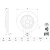 Image de Disque de frein BOSCH 0 986 479 F01 avant, ventilé, à haute teneur en carbone, 1 pièce
